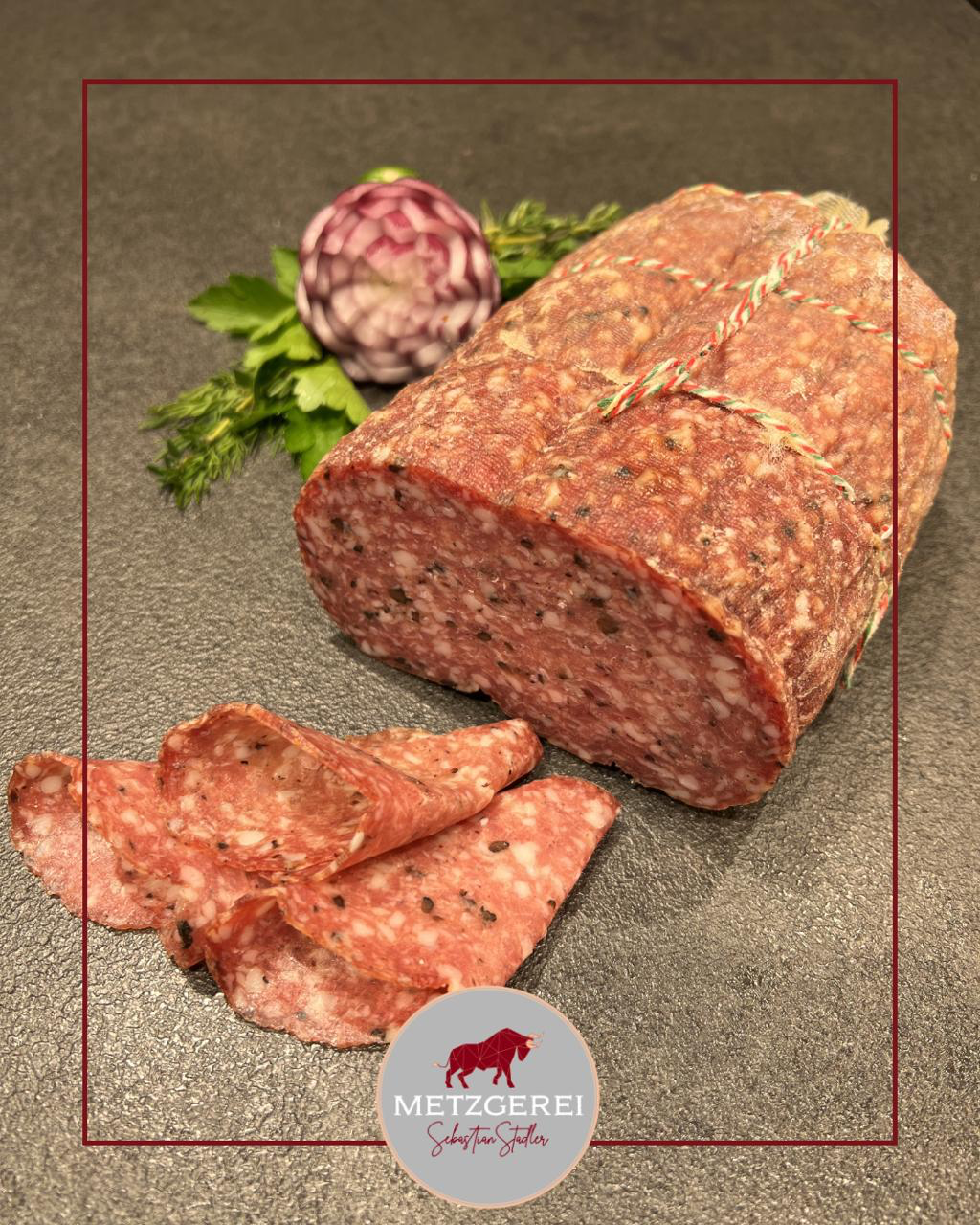 Unser Geheimtipp: Die Trüffelsalami schmeckt auch auf der Pizza wunderbar. 