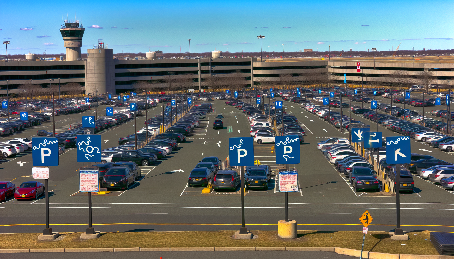 Parking facilities at Newark Airport