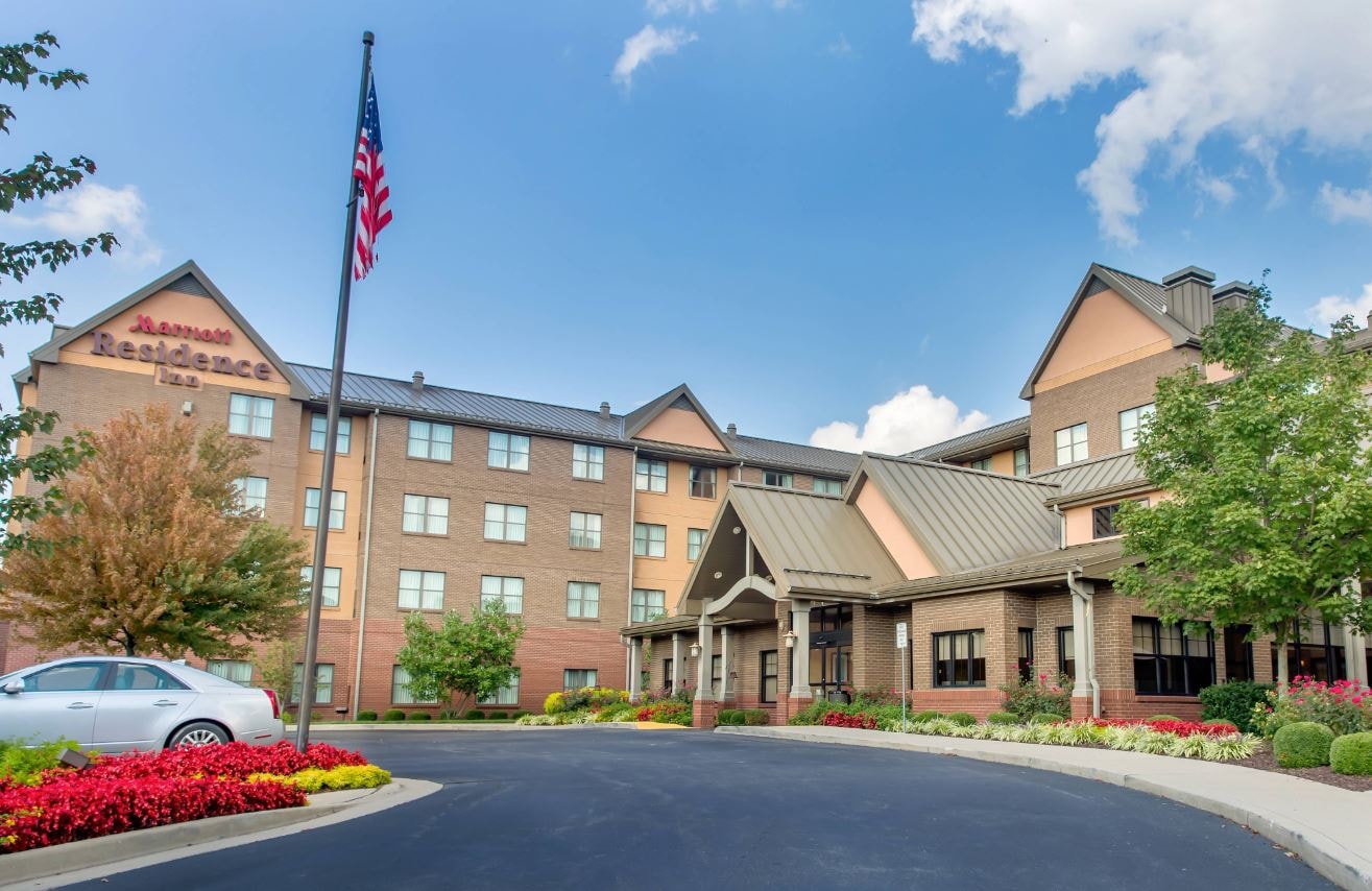 An exterior view of Marriott Residence Inn in Lexington