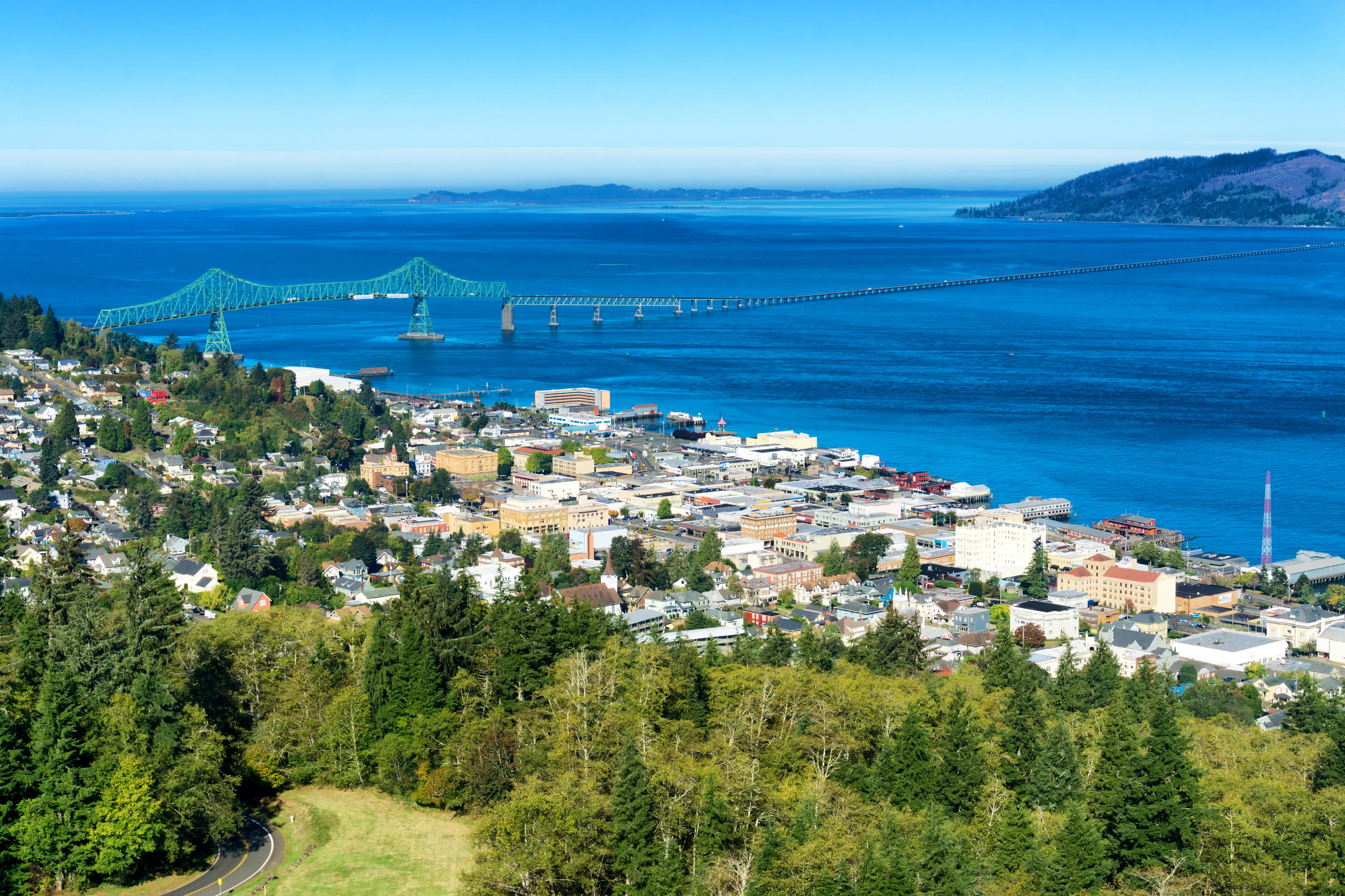 City view of Astoria, Oregon