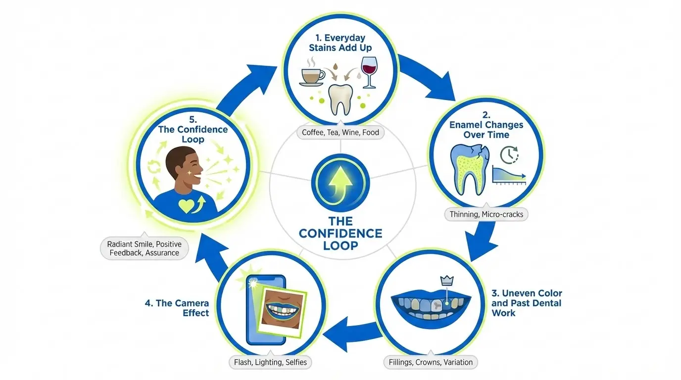 Why Tooth Color Makes You Hide in Photos