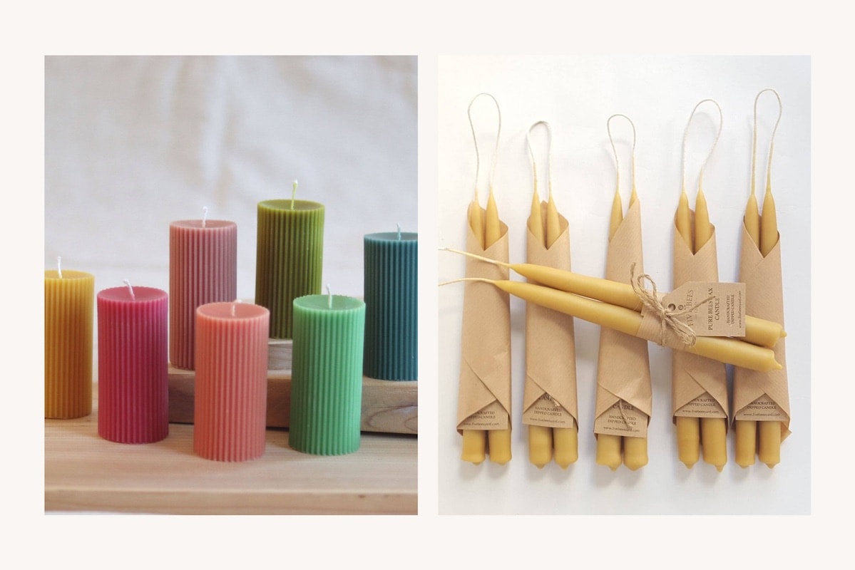 eco friendly choice and natural products by Five Bees Yard Candles