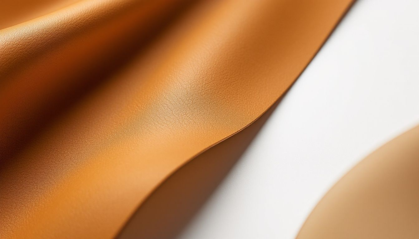 A textured piece of full-grain calf leather used for watch straps.