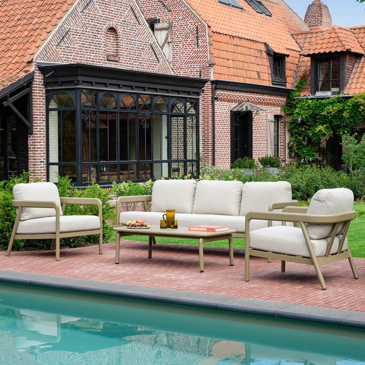 Salon de jardin en aluminium LINDOS -WILSA GARDEN