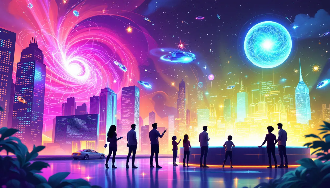 A visual representation of the benefits of using AI story generators, highlighting creativity and efficiency.