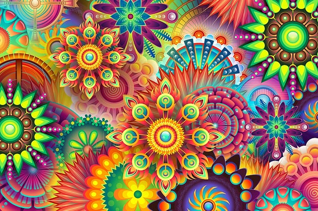 mandalas, colorful, abstract