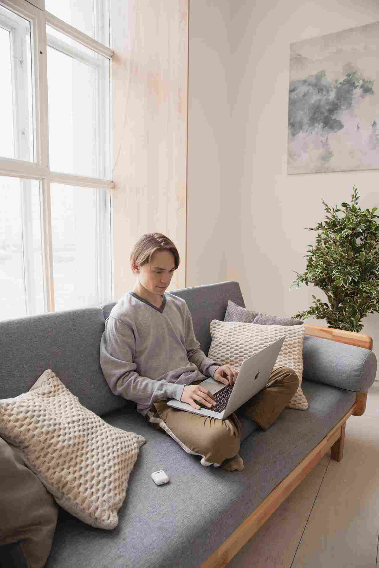 Instead of office chairs and office desks, some remote workers are opting to work from their sofas and sometimes even use a rolled up towel to prop up their laptop.