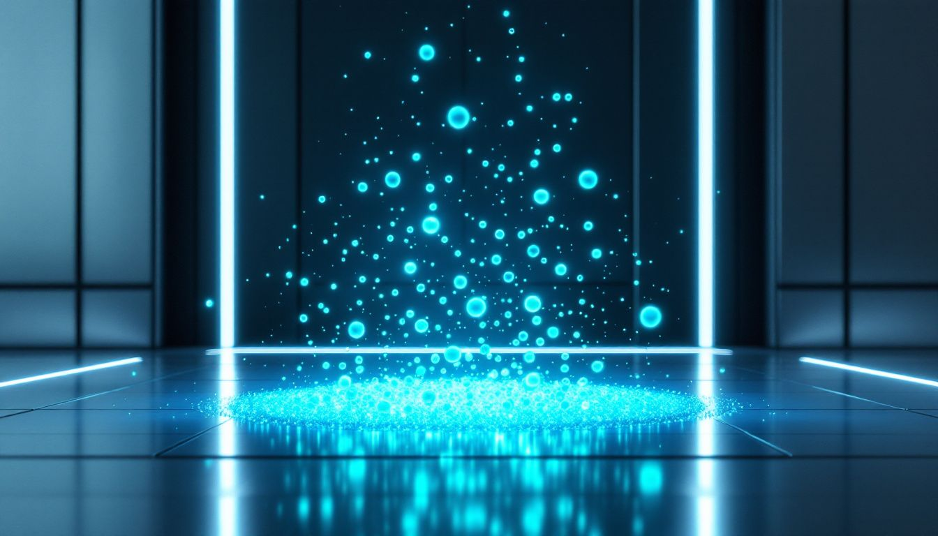 An illustration of micronized creatine particles.