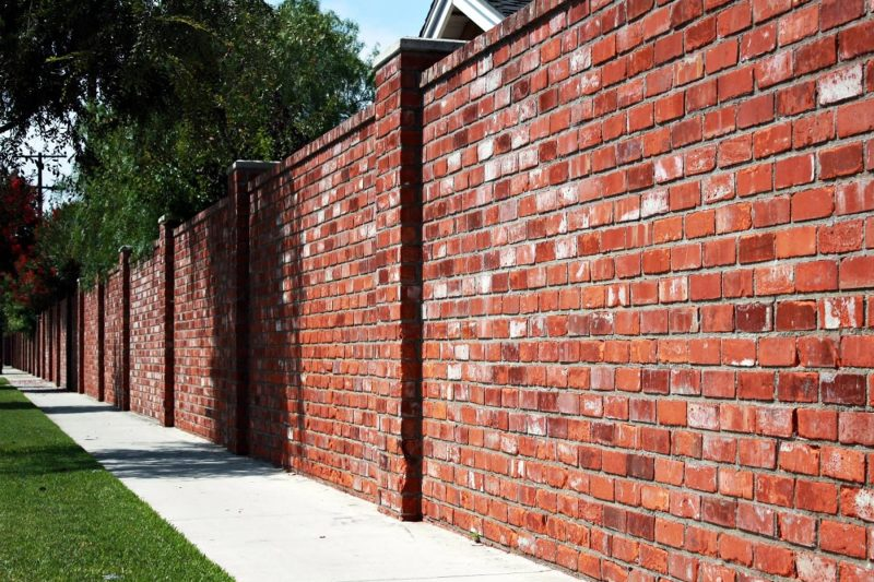 Bricked Security Fence