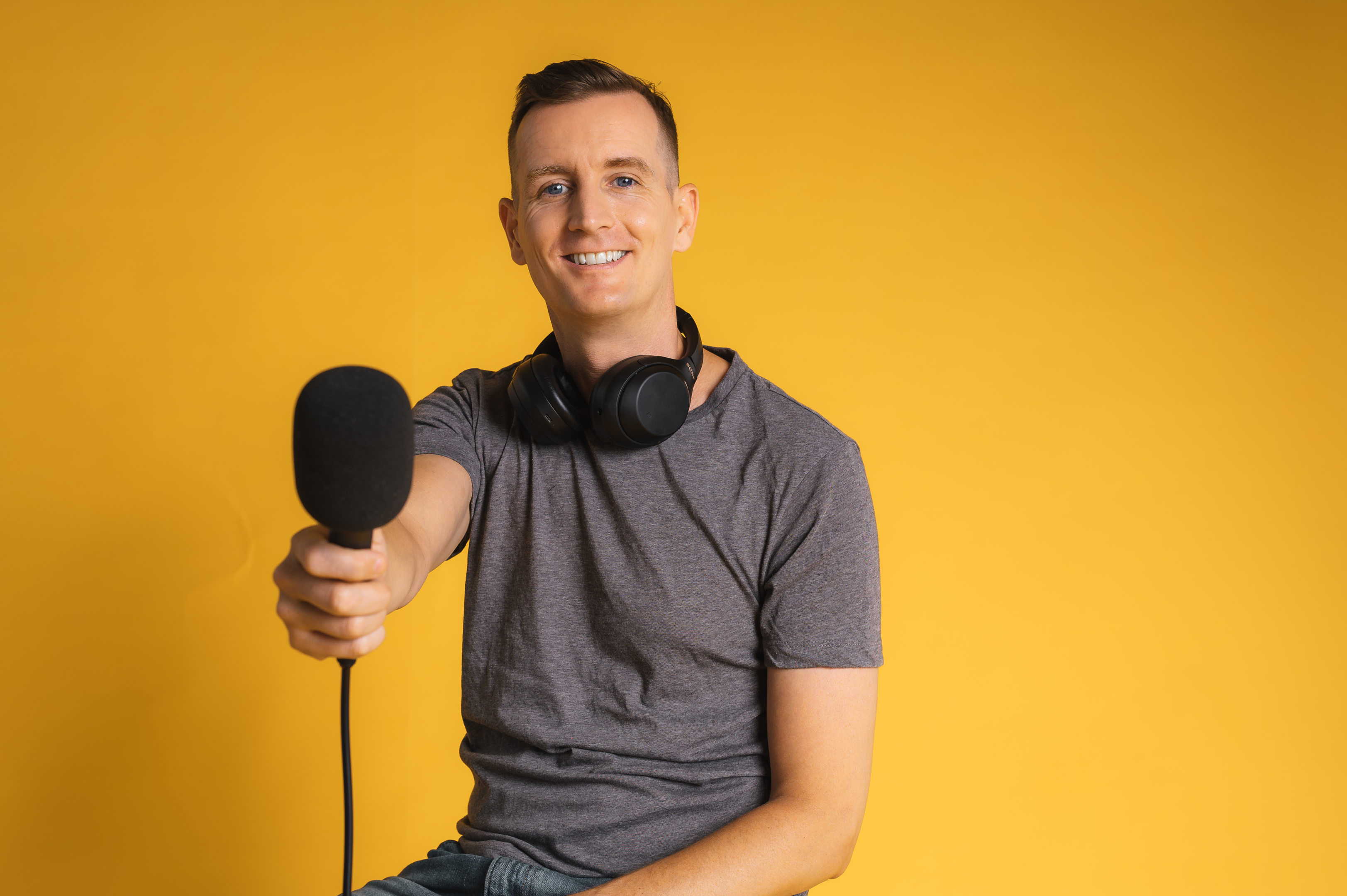 Podcast host Niall Mackay