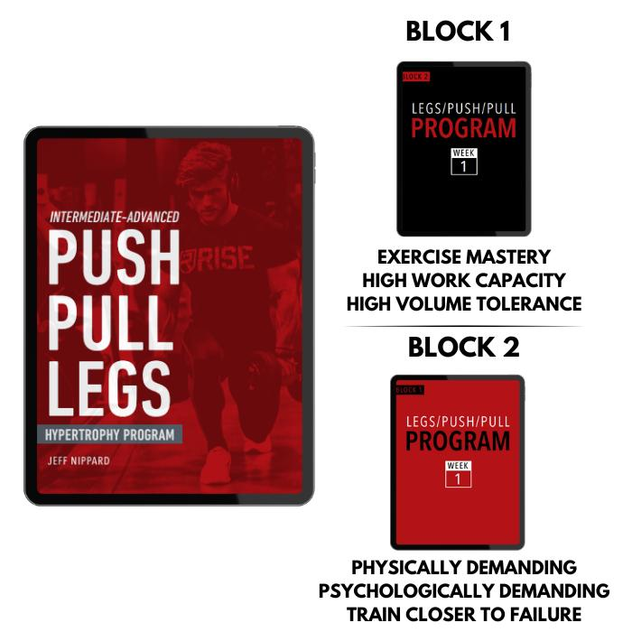 push pull legs workout training blocks