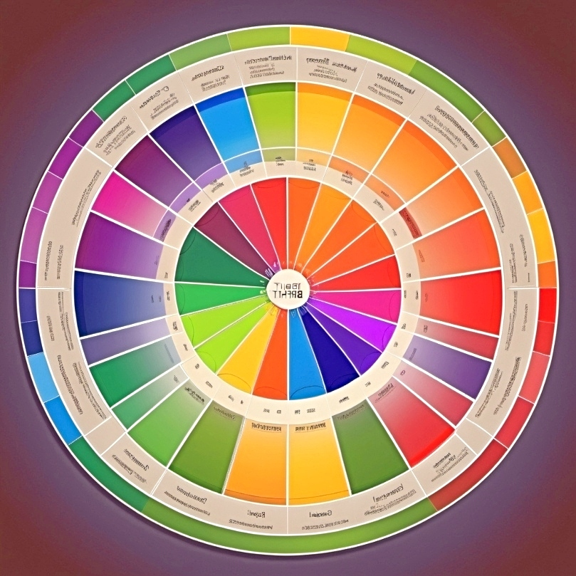 Vibrant colors seen on color wheel
