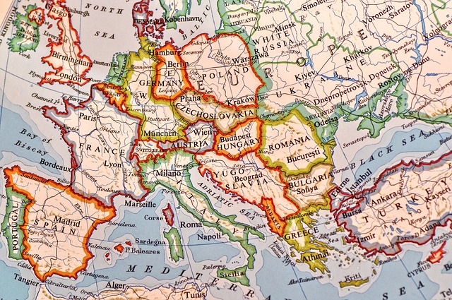 europe, countries, map