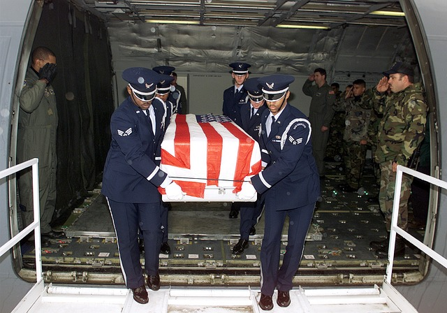 us air force, casket, returning