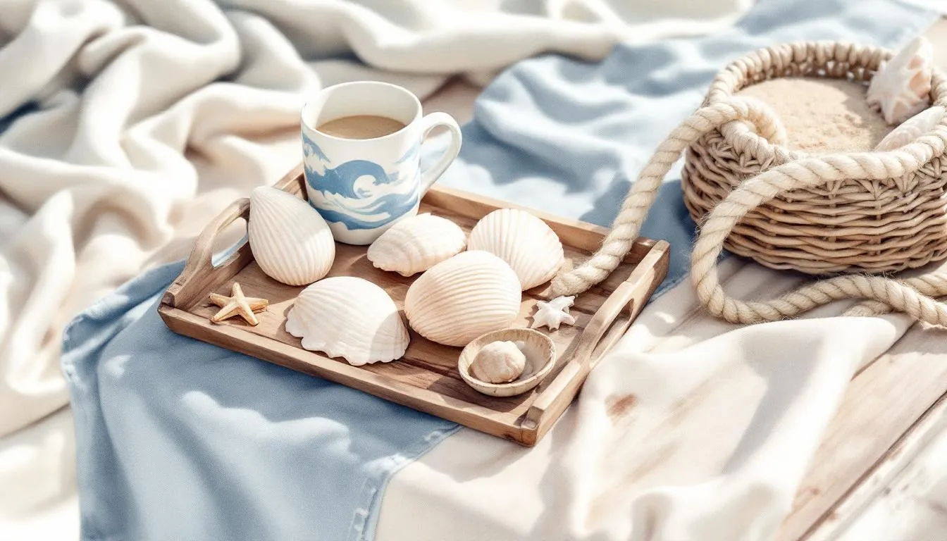 Coastal accessories that enhance a beach house vibe.