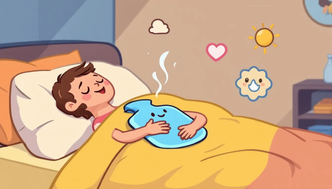 Best practices for using a hot water bottle to help with constipation.