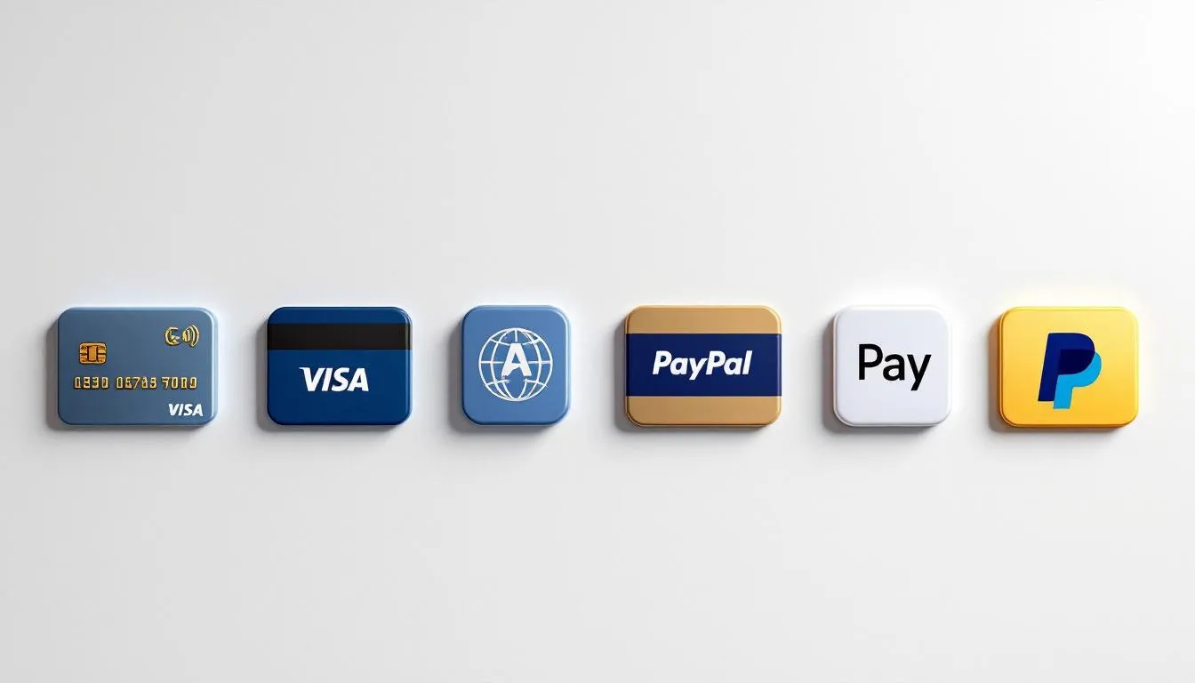 The image displays various payment method icons, including credit cards and digital wallets, commonly accepted for event tickets. This custom design emphasizes the convenience for people looking to choose their preferred method for purchasing tickets to parties or events.