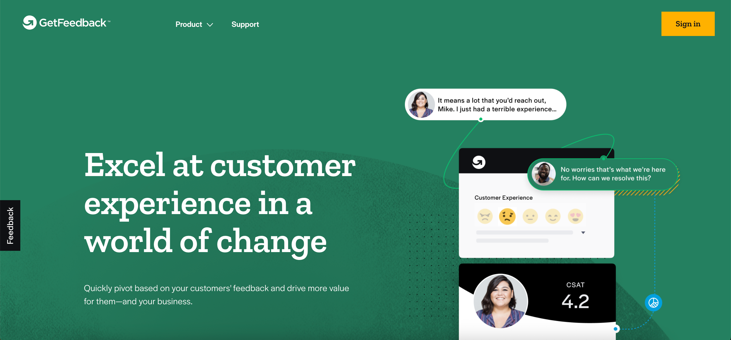 Getfeedback feedback tool.