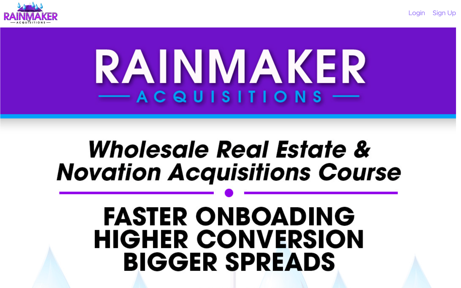 Rainmaker Acquisitions- Richard Wonders