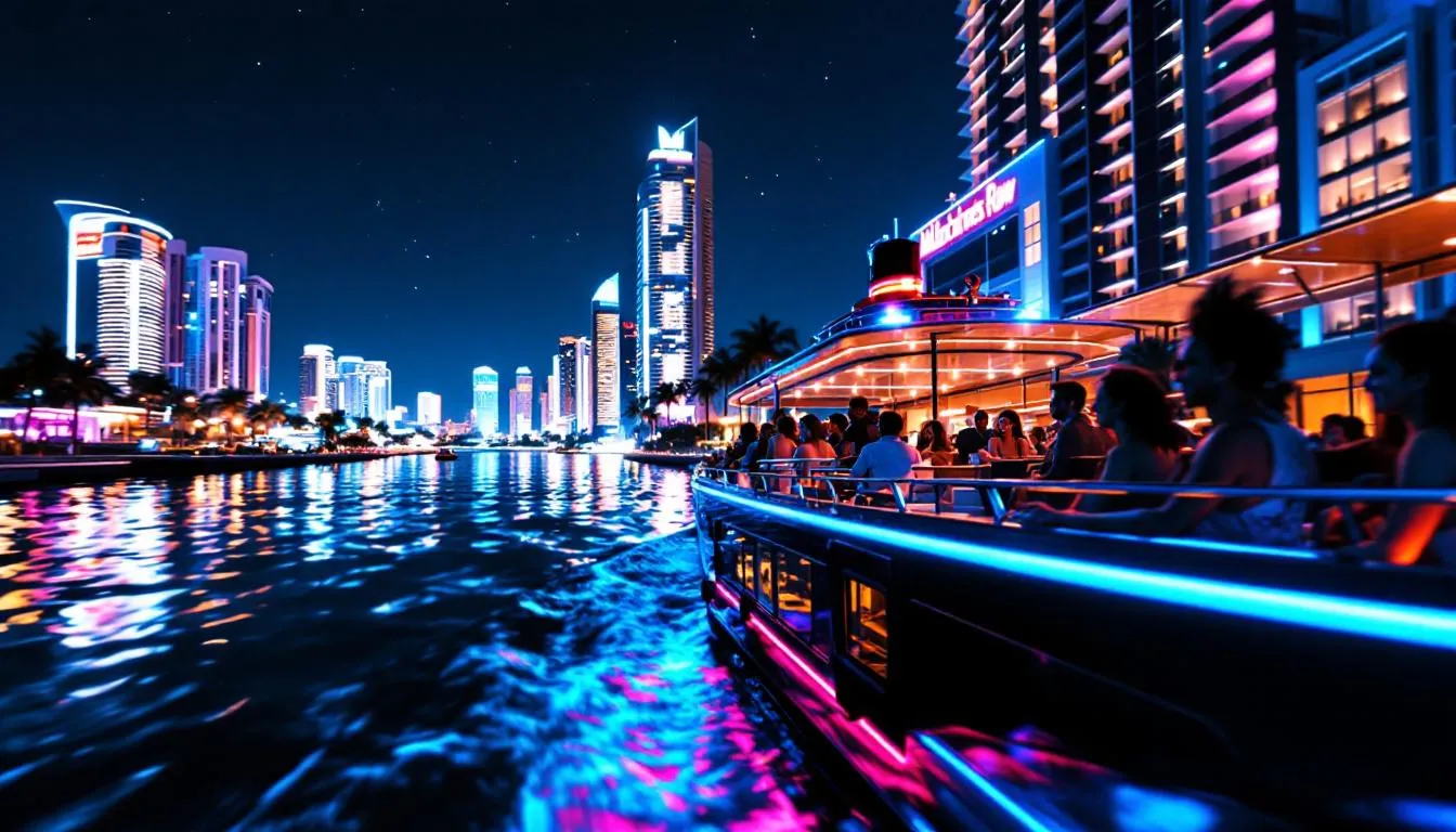 A sightseeing cruise passing by Millionaires Row.