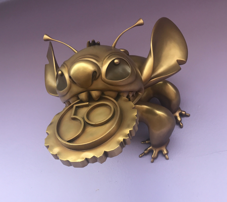 stitch 50th anniversary statue