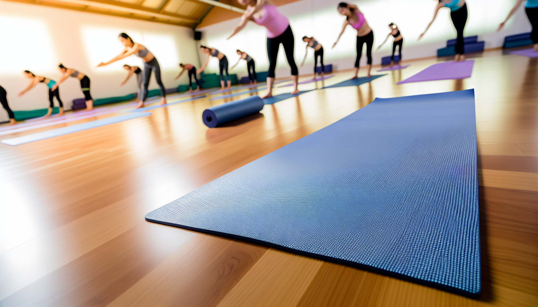 Lululemon's The Mat 5mm providing ample cushioning