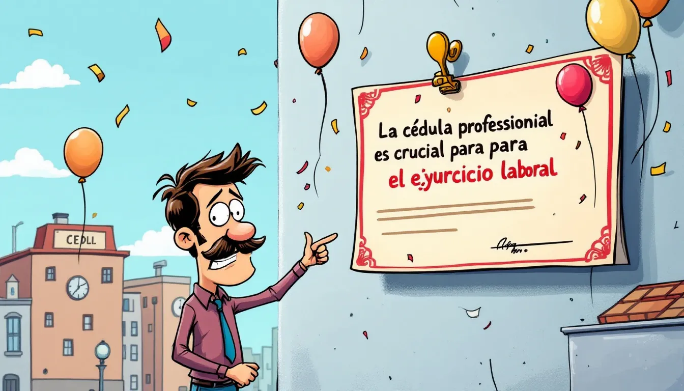 La cédula profesional es crucial para el ejercicio laboral.