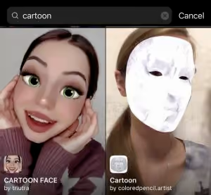 Anime Girl Face Mask Instagram Filter