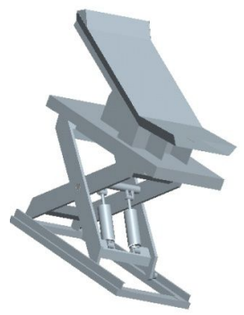 Assembly rendering of the lift platform