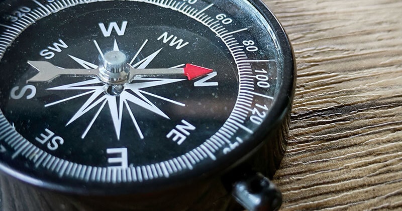 Compass symbol representing the ARC framework and foundation before strategy.