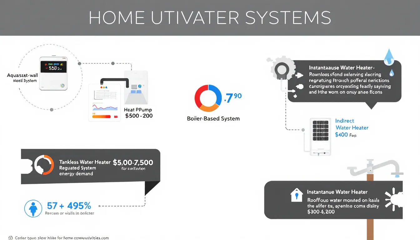 Different types of hot water systems and their prices.