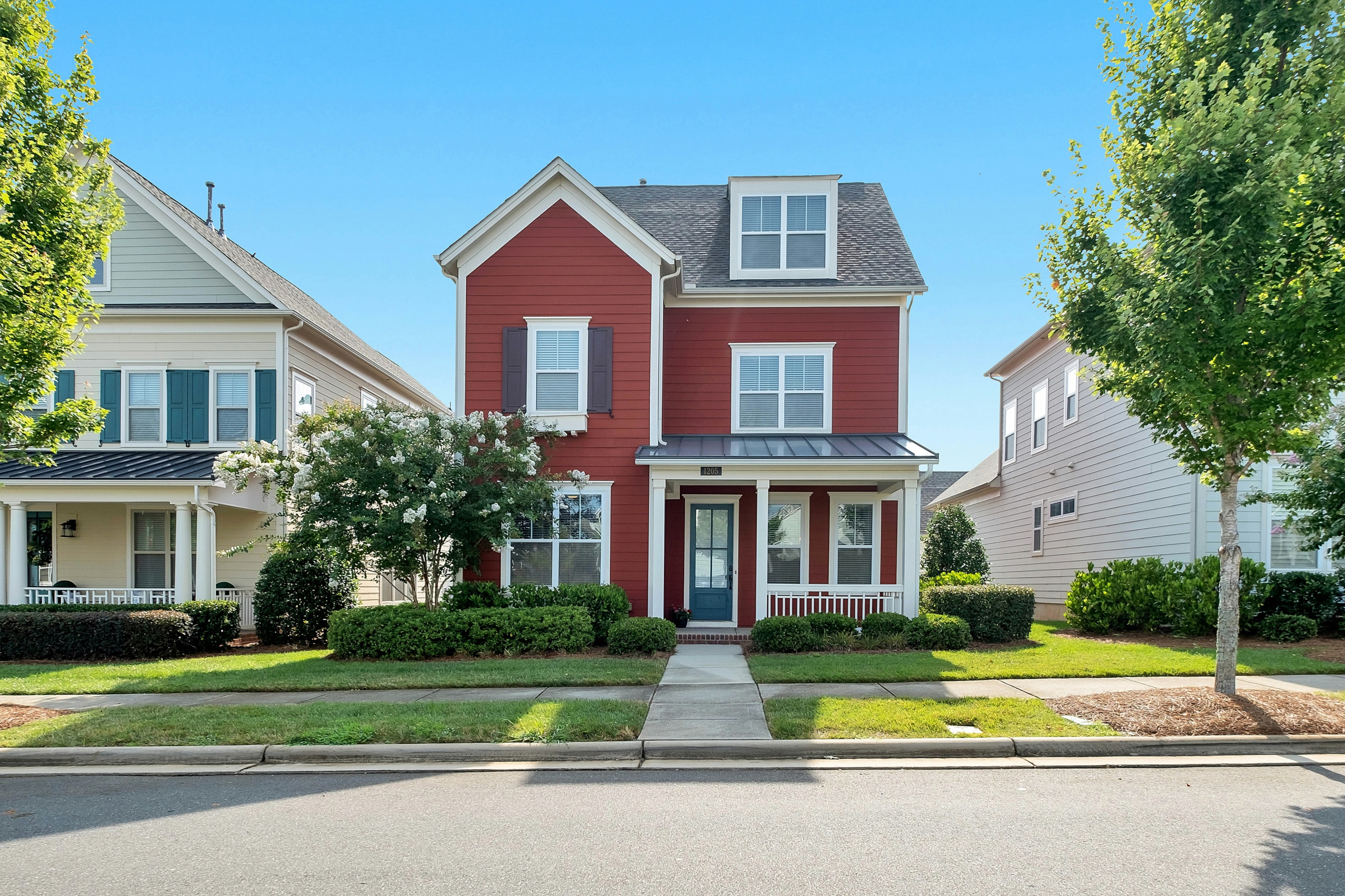 Single family house after fix and flip project, now owned by real estate investor as a long term investment. 