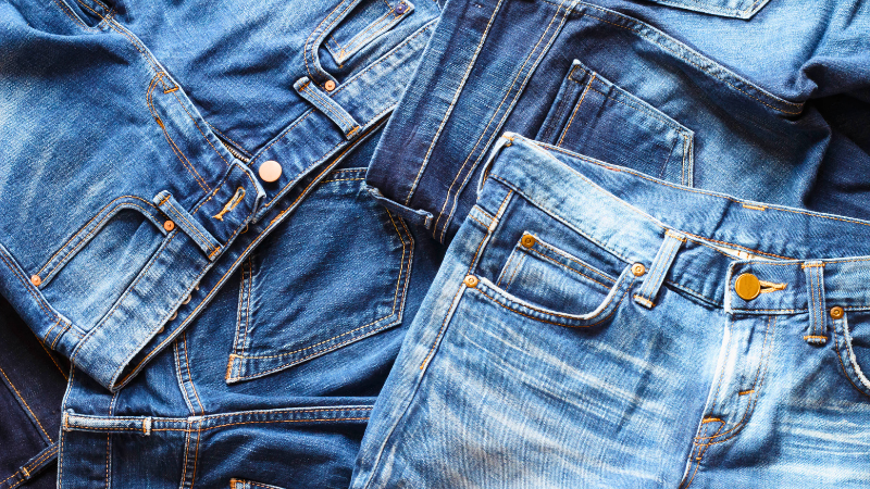 Stone wash denim