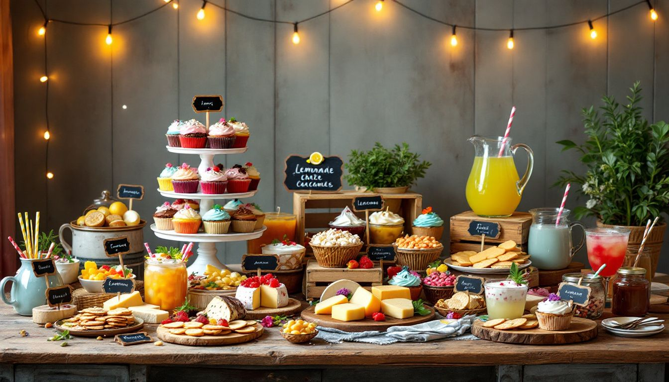 Creating Safe and Enjoyable Intimate Play Parties: A Comprehensive Guide 5 - Consent Culture A variety of drinks and snacks arranged for party guests to enjoy.