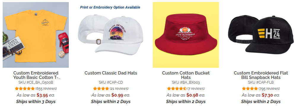 production art hats and tshirt