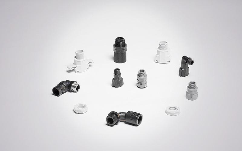 industrial PVC pipes and fittings used in plumbing and construction applications