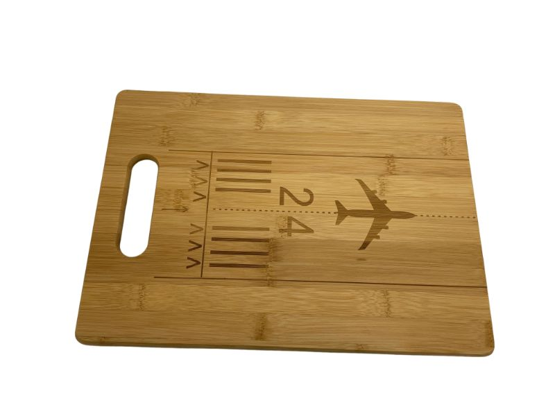 aviation cutting board gift personalized for flight