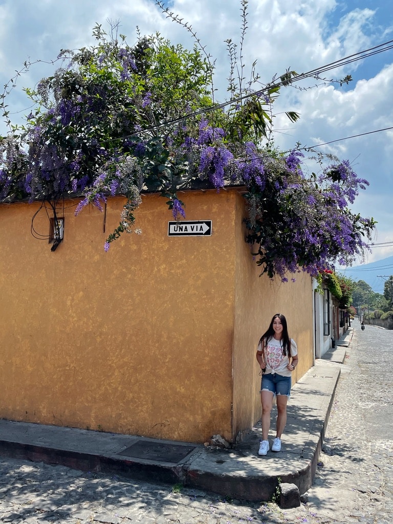 Wandering the beautiful city streets of Antigua, Guatemala