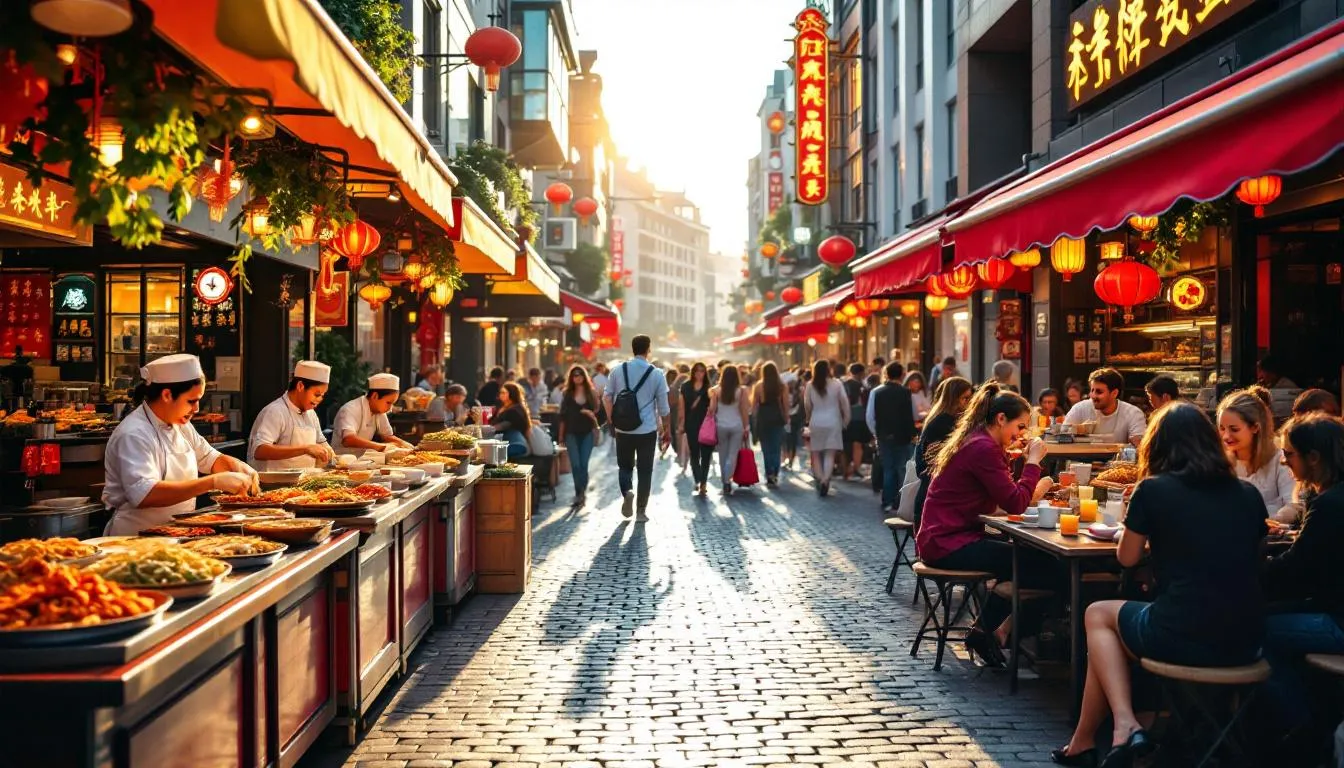 Moderne Interpretation der chinesischen Küche, die in Restaurants in Düsseldorf zu finden ist.