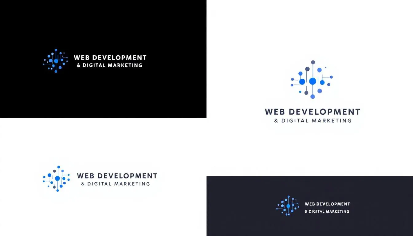 The image depicts a modern workspace showcasing a digital marketing agency at work, with a focus on web development and digital marketing services. Team members are collaborating on strategies to enhance digital presence for global brands, emphasizing the importance of content marketing and technical SEO in today's ever-evolving digital landscape.