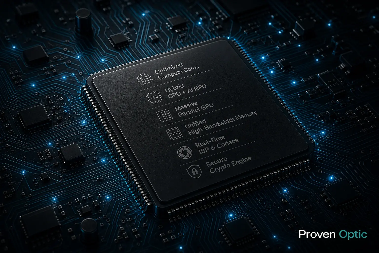 A close-up view of the interior processor of a thermal imaging device showcases intricate circuit boards and highlighting the technology behind detecting heat signatures and temperature variations.