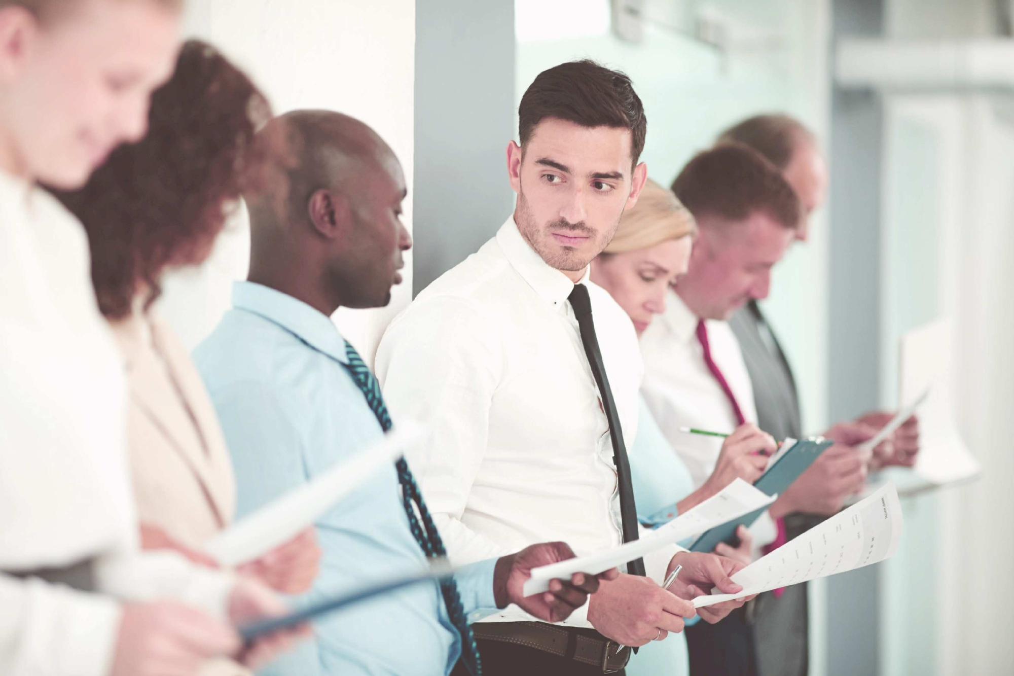 Customer waiting in queue