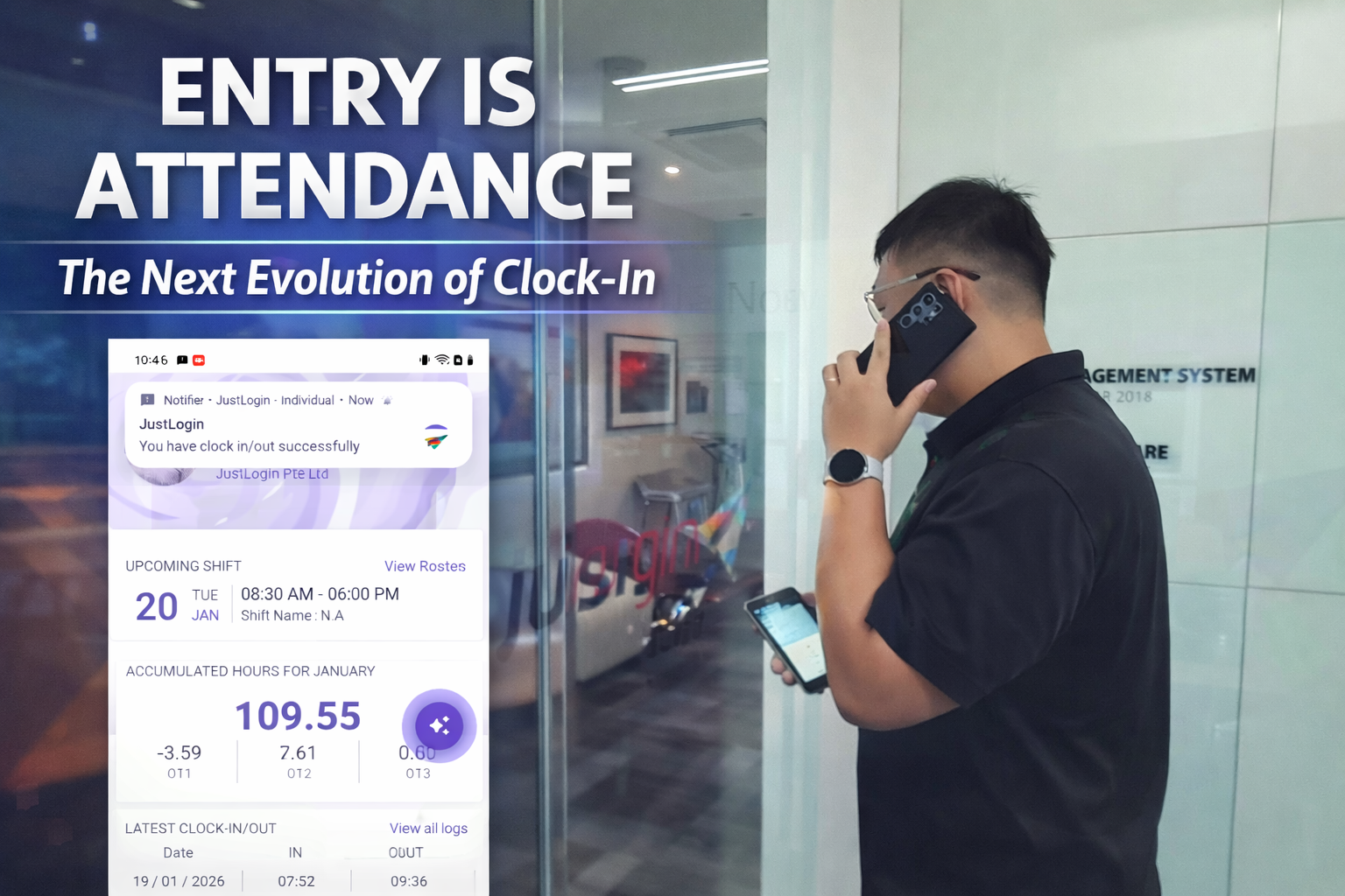 A biometric attendance system can connect attendance, door access, and payroll data, helping organisations streamline processes, maintain compliance, and improve control over employee working hours.