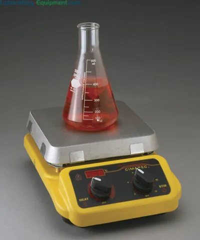 A lab hot plate with ceramic surface and uniform heating