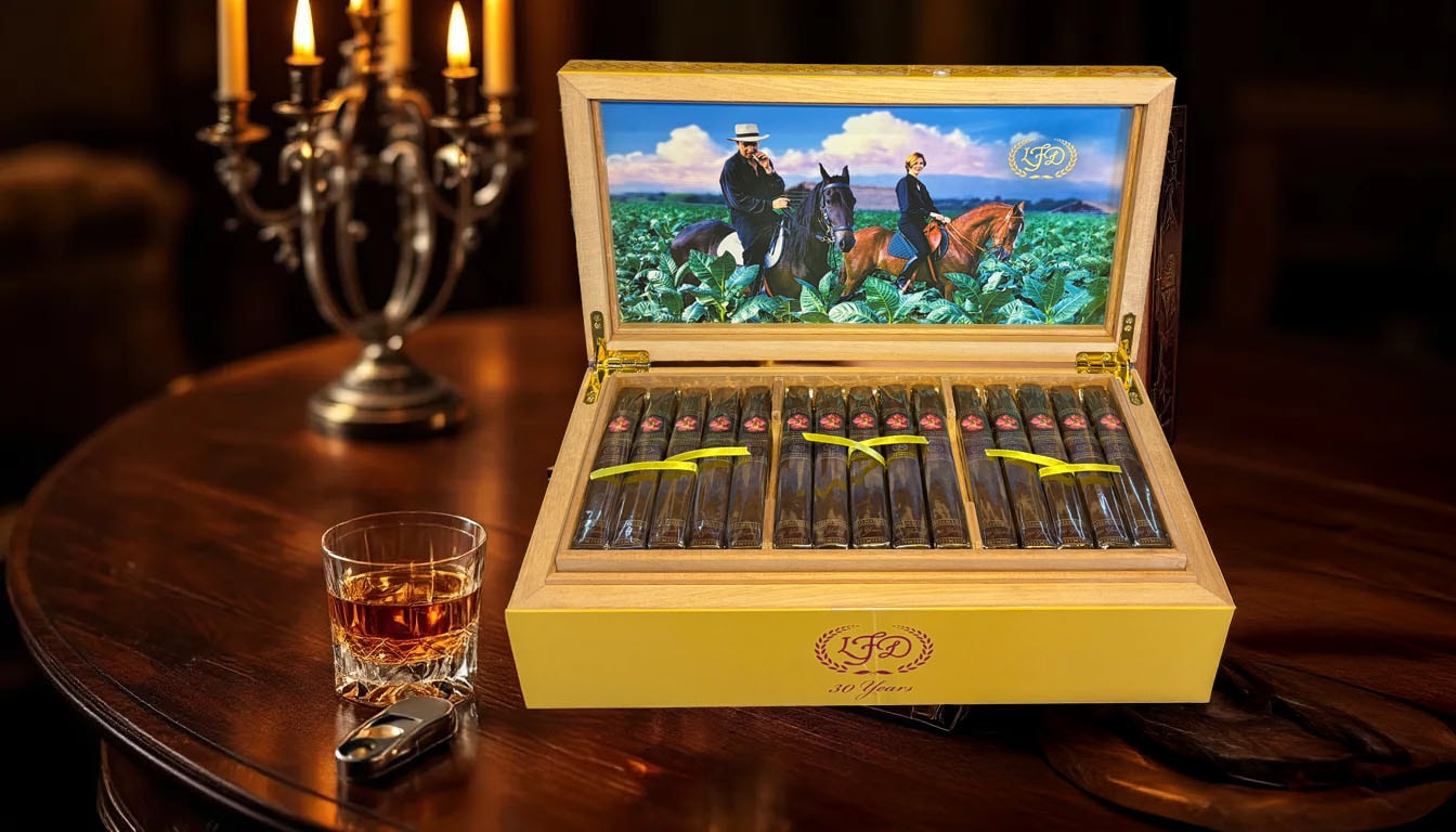 The exclusive La Flor Dominicana 30th Anniversary collection of limited edition cigars.