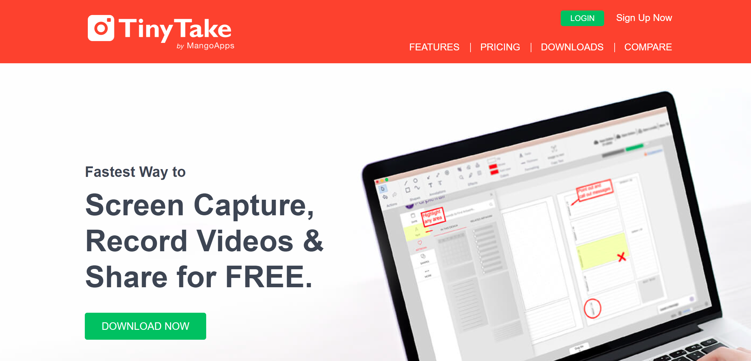 TinyTake - best screenshot software