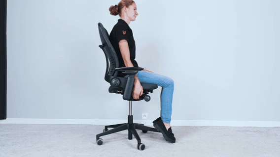 Regulacja fotela biurowego – słownik pojęć i praktyczny przewodnik 3 Regulacja Wysokości Fotela. Źródło: