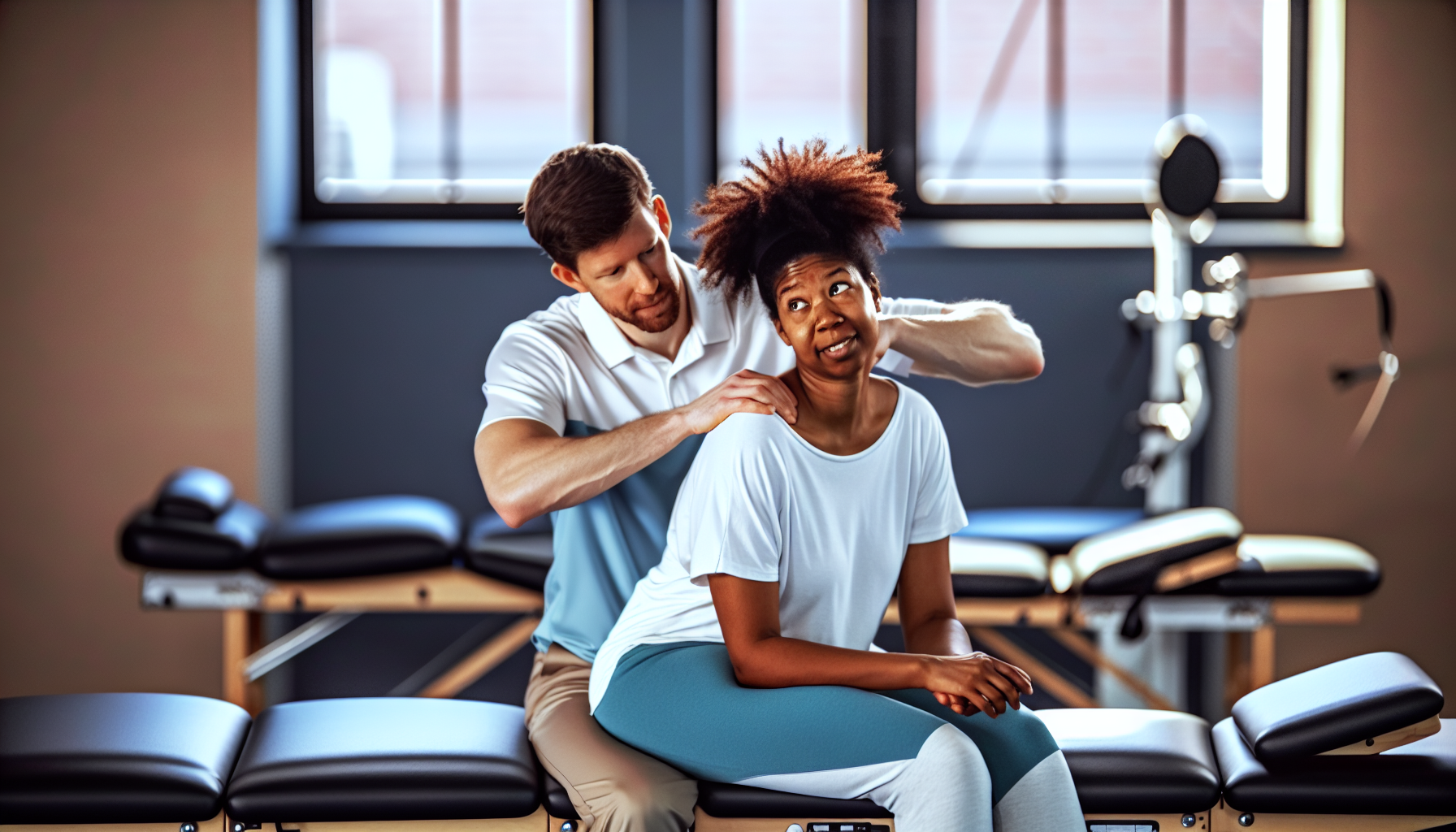 Photo of a physical therapist performing manual therapy