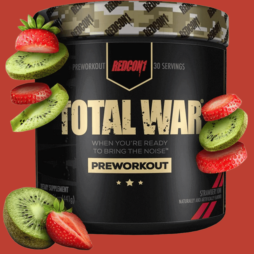 A container of Total War pre-workout supplement, which raises the question: Can I take Total War pre-workout everyday for individuals with caffeine sensitivity?