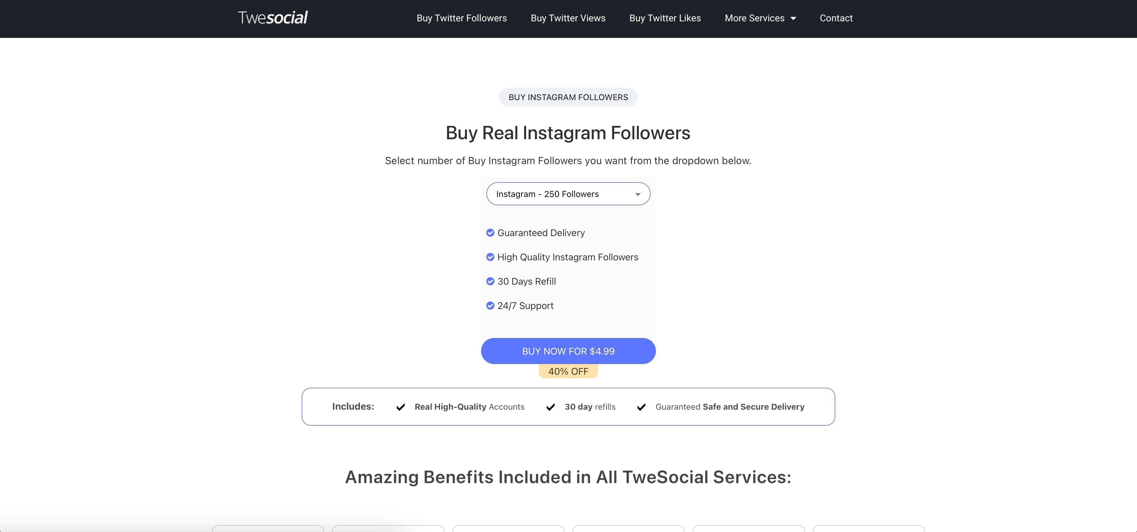 twesocial buy instagram followers usa page